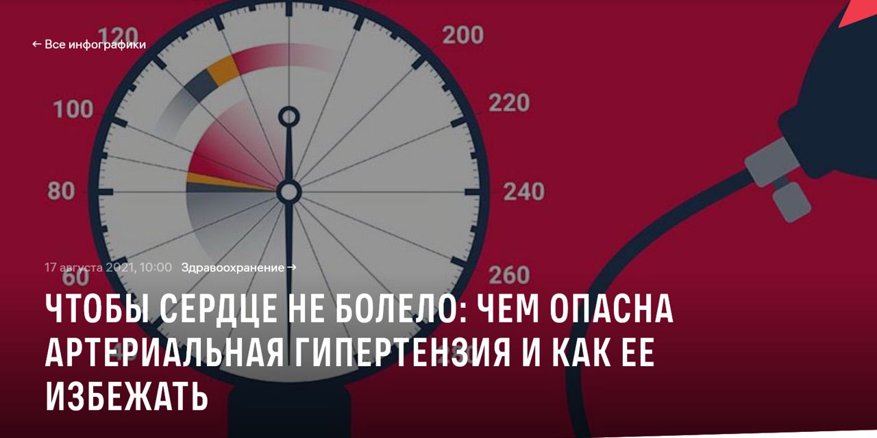 Чтобы сердце не болело: чем опасна артериальная гипертензия и как ее  избежать