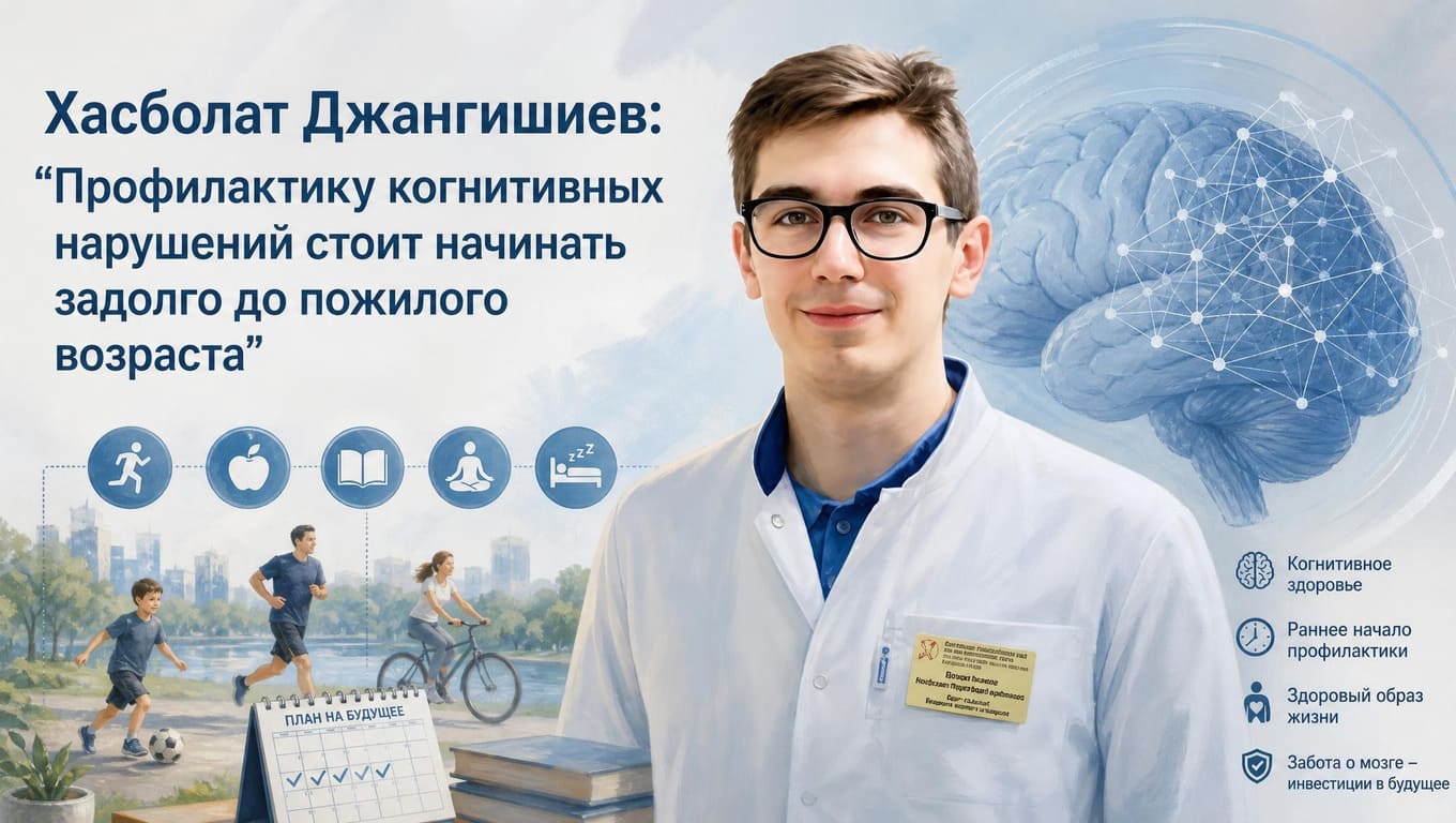 Хасболат Джангишиев: «Профилактику когнитивных нарушений стоит начинать задолго до пожилого возраста»